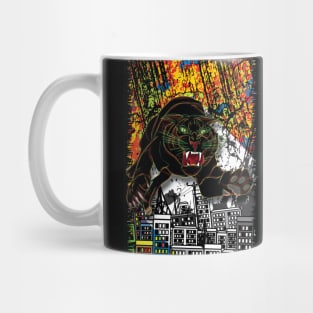 Black Tiger Leap Mug